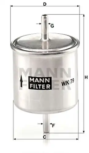 горивен филтър MANN-FILTER WK 79