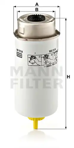 горивен филтър MANN-FILTER WK 8154