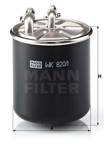 горивен филтър MANN-FILTER WK 820/1