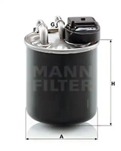 горивен филтър MANN-FILTER WK 820/20