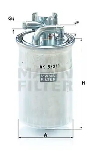 горивен филтър MANN-FILTER WK 823/1