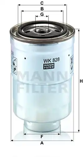 горивен филтър MANN-FILTER WK 828 x