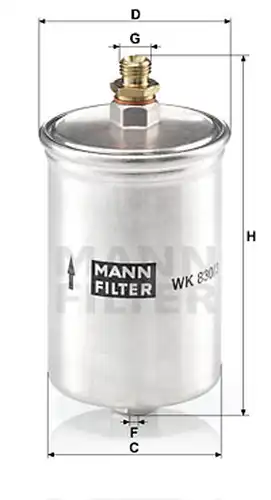 горивен филтър MANN-FILTER WK 830/3