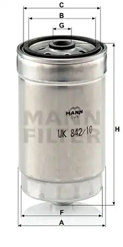 горивен филтър MANN-FILTER WK 842/10