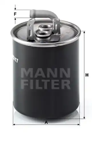 горивен филтър MANN-FILTER WK 842/17