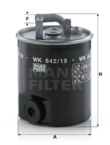 горивен филтър MANN-FILTER WK 842/19