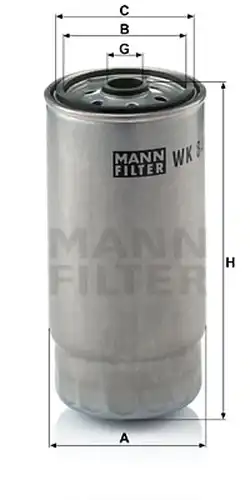 горивен филтър MANN-FILTER WK 845/7