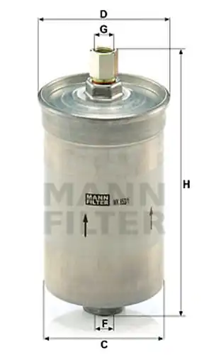 горивен филтър MANN-FILTER WK 853/1