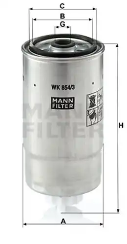 горивен филтър MANN-FILTER WK 854/3