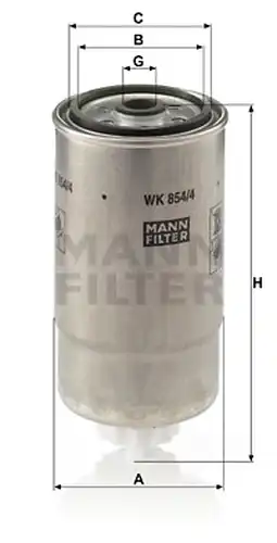 горивен филтър MANN-FILTER WK 854/4