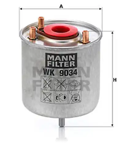 горивен филтър MANN-FILTER WK 9034 z