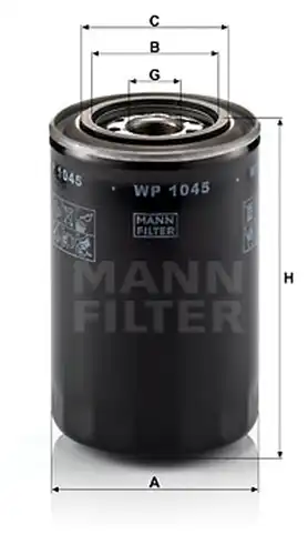 маслен филтър MANN-FILTER WP 1045