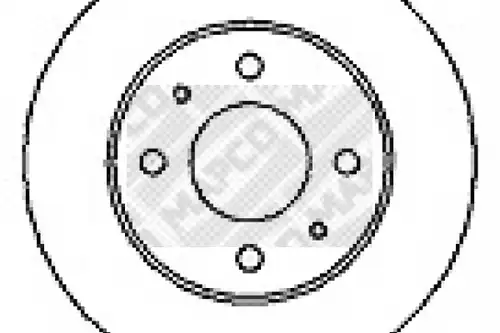 спирачен диск MAPCO 15501