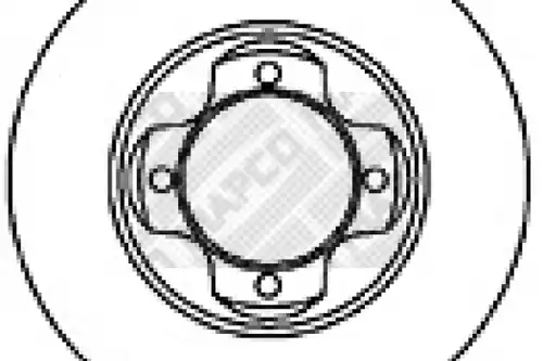 спирачен диск MAPCO 25535