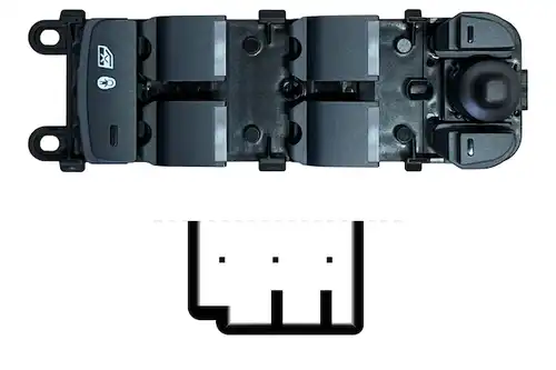 ключ(бутон), стъклоповдигане MAX SLR104