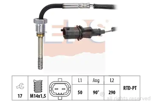 датчик, температура на изгорелите газове MDR EPS-1220 160