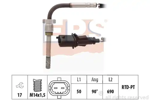 датчик, температура на изгорелите газове MDR EPS-1220 169