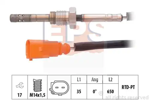 датчик, температура на изгорелите газове MDR EPS-1220 176