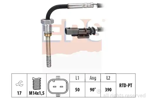 датчик, температура на изгорелите газове MDR EPS-1220 204