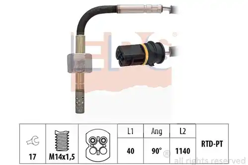 датчик, температура на изгорелите газове MDR EPS-1220 251