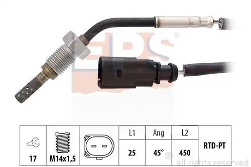 датчик, температура на изгорелите газове MDR EPS-1220 287