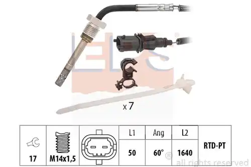 датчик, температура на изгорелите газове MDR EPS-1220 323