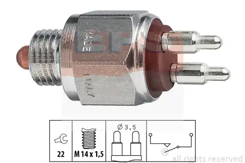 включвател, светлини за движение на заден ход MDR EPS-1860 036