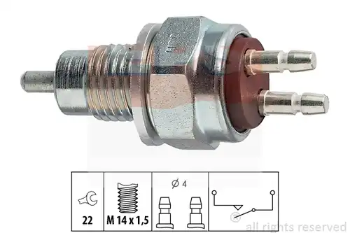 включвател, светлини за движение на заден ход MDR EPS-1860 052