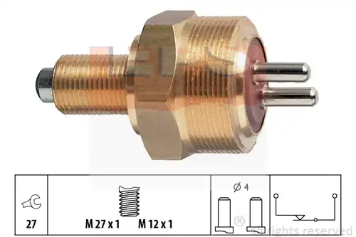 включвател, светлини за движение на заден ход MDR EPS-1860 100