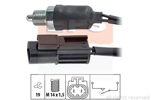 включвател, светлини за движение на заден ход MDR EPS-1860 116