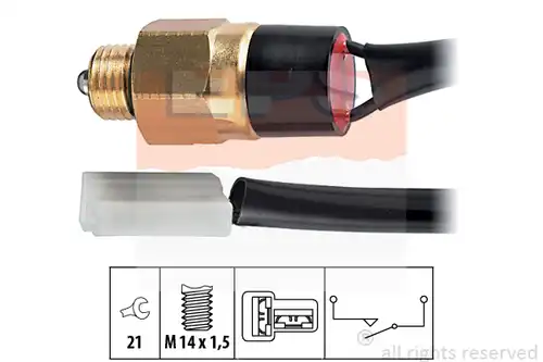 включвател, светлини за движение на заден ход MDR EPS-1860 121