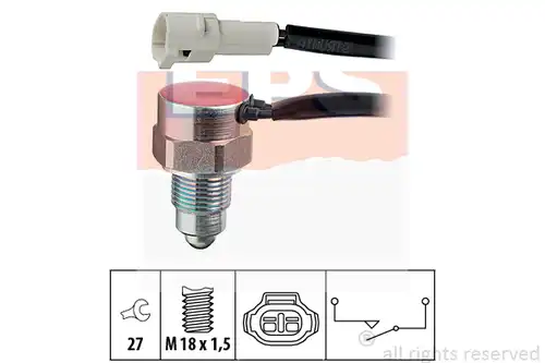 включвател, светлини за движение на заден ход MDR EPS-1860 162