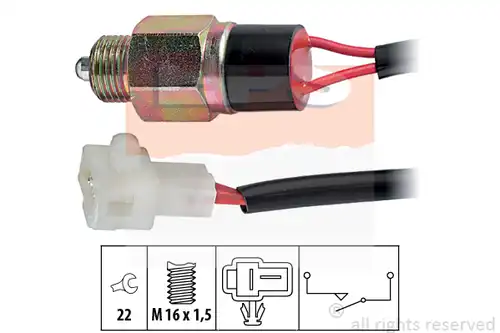 включвател, светлини за движение на заден ход MDR EPS-1860 220