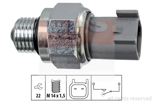 включвател, светлини за движение на заден ход MDR EPS-1860 272