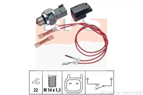 включвател, светлини за движение на заден ход MDR EPS-1860 274