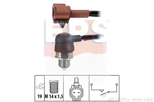 включвател, светлини за движение на заден ход MDR EPS-1860 341