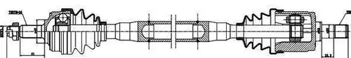 полуоска MDR GSP-223019