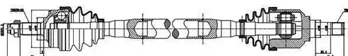 полуоска MDR GSP-223140