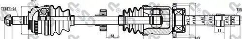 полуоска MDR GSP-250169