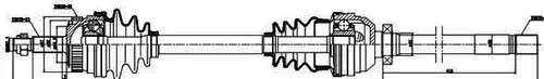 полуоска MDR GSP-250218