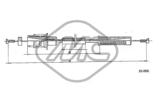 жило за газ Metalcaucho 80891