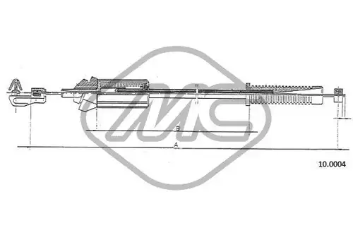 жило за газ Metalcaucho 80897