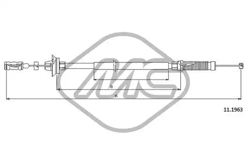 жило за газ Metalcaucho 80899