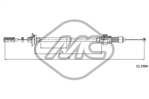 жило за газ Metalcaucho 80900