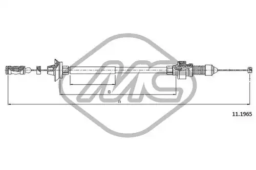 жило за газ Metalcaucho 80901