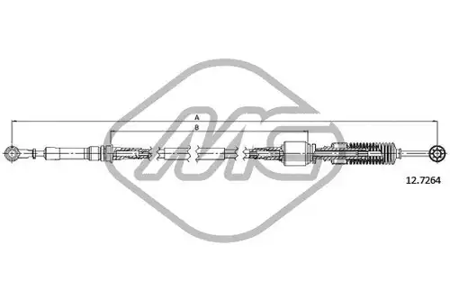 въжен механизъм, ръчна трансмисия Metalcaucho 81141