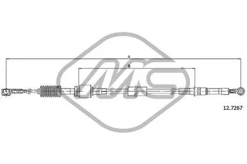 въжен механизъм, ръчна трансмисия Metalcaucho 81142