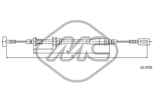 жило за ръчна спирачка Metalcaucho 81395