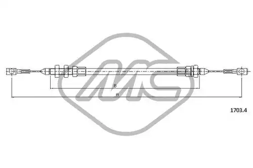 жило за газ Metalcaucho 81524