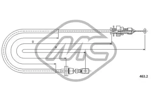 жило за газ Metalcaucho 81528